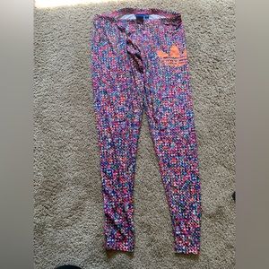 Adidas multi colored legging light weight